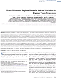 Cover page: Shared Genomic Regions Underlie Natural Variation in Diverse Toxin Responses