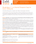 Cover page: Phospholipase C-γ as a Potential Therapeutic Target for Graves Orbitopathy.