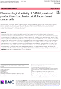 Cover page: Pharmacological activity of OST-01, a natural product from baccharis coridifolia, on breast cancer cells.