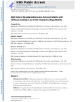 Cover page: High Rate of Hospital Admissions Among Patients with Cirrhosis Seeking Care in US Emergency Departments