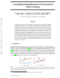 Cover page: Learning Branching Heuristics for Propositional Model Counting