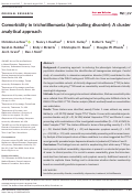 Cover page: Comorbidity in trichotillomania (hair-pulling disorder): A cluster analytical approach.