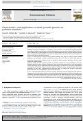 Cover page: Characteristics and applications of small, portable gaseous air pollution monitors