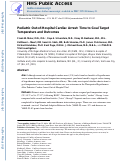 Cover page: Pediatric out-of-hospital cardiac arrest: Time to goal target temperature and outcomes