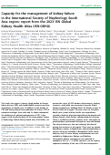 Cover page: Capacity for the management of kidney failure in the International Society of Nephrology South Asia region: report from the 2023 ISN Global Kidney Health Atlas (ISN-GKHA).