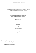 Cover page: Using Performance Feedback to Increase Treatment Integrity in Behavioral Interventions: Meta-Analysis