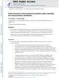 Cover page: Rapidly denoising pyrosequencing amplicon reads by exploiting rank-abundance distributions.