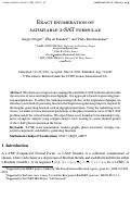 Cover page: Exact enumeration of satisfiable 2-SAT formulae