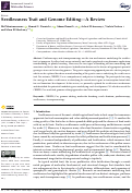 Cover page: Seedlessness Trait and Genome Editing—A Review