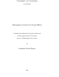 Cover page: Estimating Unobserved Group Effects