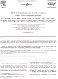 Cover page: BRAF polymorphisms and the risk of ovarian cancer of low malignant potential