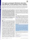 Cover page: LTP requires postsynaptic PDZ-domain interactions with glutamate receptor/auxiliary protein complexes