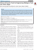 Cover page: Enhanced Genetic Tools for Engineering Multigene Traits into Green Algae
