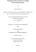 Cover page: Modeling Pavement Performance by Combining Field and Experimental Data