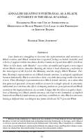 Cover page: Annalise Keating's Portrayal as a Black Attorney is the Real Scandal: Examining How the Use of Stereotypical Depictions of Black Women can Lead to the Formation of Implicit Biases