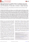 Cover page: Improved Protection in a Rabbit Model of Community-Associated Methicillin-Resistant Staphylococcus aureus Necrotizing Pneumonia upon Neutralization of Leukocidins in Addition to Alpha-Hemolysin