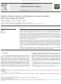 Cover page: Cigarette, electronic cigarette, and marijuana use among young adults under policy changes in California