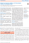 Cover page: Patient Care Technician Staffing in US Hemodialysis Facilities: An Ecological Study.