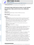 Cover page: Subsequent Surgery After Revision Anterior Cruciate Ligament Reconstruction: Rates and Risk Factors From a Multicenter Cohort