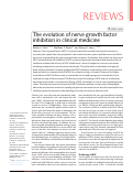 Cover page: The evolution of nerve growth factor inhibition in clinical medicine.