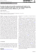 Cover page: Searches for physics beyond the standard model with the MT2 variable in hadronic final states with and without disappearing tracks in proton–proton collisions at s=13Te