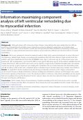 Cover page: Information maximizing component analysis of left ventricular remodeling due to myocardial infarction