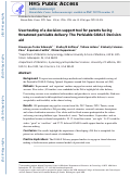 Cover page: User-testing of a decision-support tool for parents facing threatened periviable delivery: The Periviable GOALS decision aid