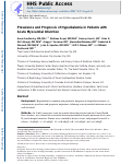 Cover page: Prevalence and Prognosis of Hyperkalemia in Patients with Acute Myocardial Infarction