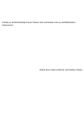 Cover page: A Study on the Relationsh​ip between Theater Arts and Student Literacy and Mathematic​s Achievemen​t