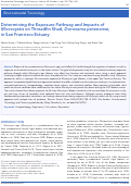 Cover page: Determining the Exposure Pathway and Impacts of Microcystis on Threadfin Shad, Dorosoma petenense, in San Francisco Estuary