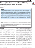 Cover page: Role of Rip2 in Development of Tumor-Infiltrating MDSCs and Bladder Cancer Metastasis