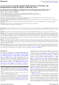 Cover page: A Case-Crossover Analysis of Indoor Heat Exposure on Mortality and Hospitalizations among the Elderly in Houston, Texas