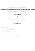 Cover page: Constrained Network Optimization: Algorithms, and Applications in Frequency Regulation