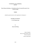 Cover page: Finite Element Modeling of a Model-Scale, Rock-Socketed Pile Under Cyclic Lateral Loading