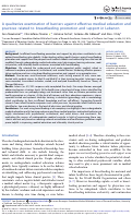 Cover page: A qualitative examination of barriers against effective medical education and practices related to breastfeeding promotion and support in Lebanon.