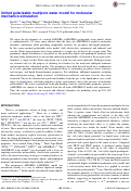 Cover page: United polarizable multipole water model for molecular mechanics simulation