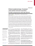 Cover page: Global epidemiology of alcohol-associated cirrhosis and HCC: trends, projections and risk factors