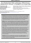 Cover page: Does Housing Status Matter in Emergency Medical Services Administration of Naloxone? A Prehospital Cross-sectional Study