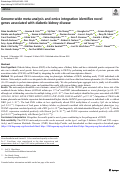 Cover page: Genome-wide meta-analysis and omics integration identifies novel genes associated with diabetic kidney disease