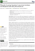 Cover page: Naturally Occurring Vegetation Connectivity Facilitates Ant-Mediated Coffee Berry Borer Removal.