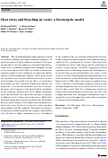 Cover page: Heat stress and bleaching in corals: a bioenergetic model.