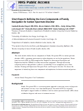 Cover page: Defining the core components of Family Navigation for autism spectrum disorder