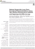 Cover page: Retinal Organoids Long-Term Functional Characterization Using Two-Photon Fluorescence Lifetime and Hyperspectral Microscopy