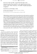 Cover page: Reversal of H2O and OH- Ligand Field Strength on the Magnetochemical Series Relative to the Spectrochemical Series. Novel 1-equiv Water Chemistry of Iron(III) Tetraphenylporphyrin Complexes