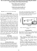 Cover page: The Acoustic Features of Parental Speech during Storybook Reading Discriminate between Funny and Unfunny Mental States