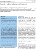 Cover page: Tamoxifen-induced radiation recall dermatitis