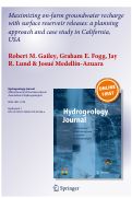 Cover page: Maximizing on-farm groundwater recharge with surface reservoir releases: a planning approach and case study in California, USA