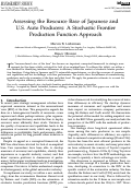 Cover page: Assessing the resource base of Japanese and US auto producers: A Stochastic frontier production function approach