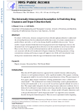 Cover page: The Universally Unrecognized Assumption in Predicting Drug Clearance and Organ Extraction Ratio