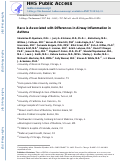 Cover page: Race is associated with differences in airway inflammation in patients with asthma